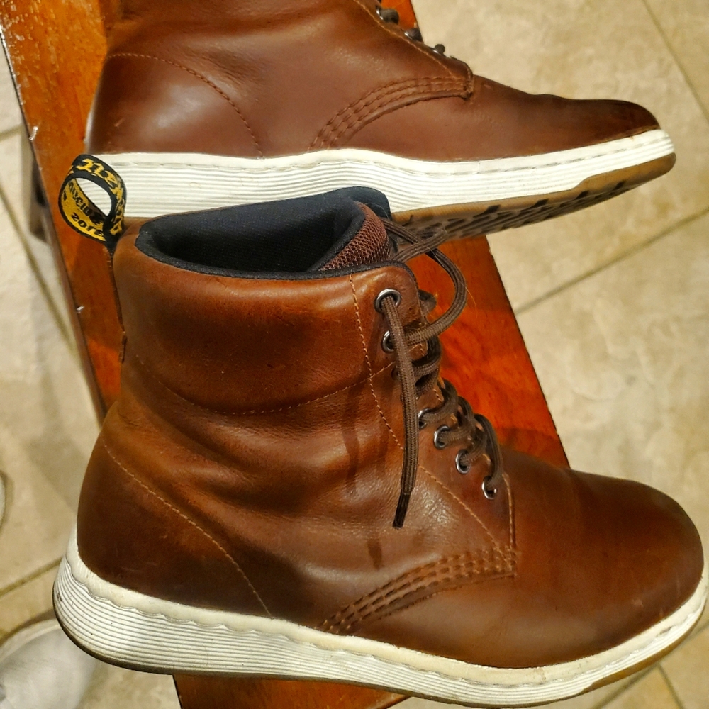 Brown leather Dr. Martens